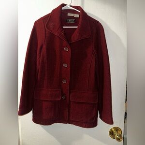 Maroon Wool Jacket